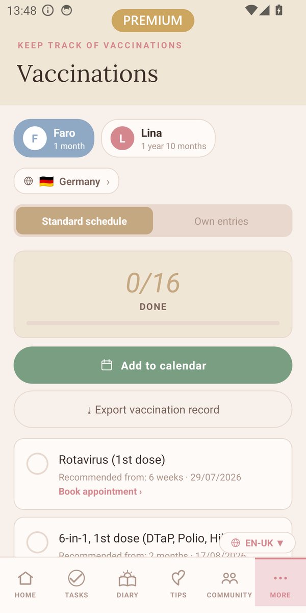 Digital vaccination plan