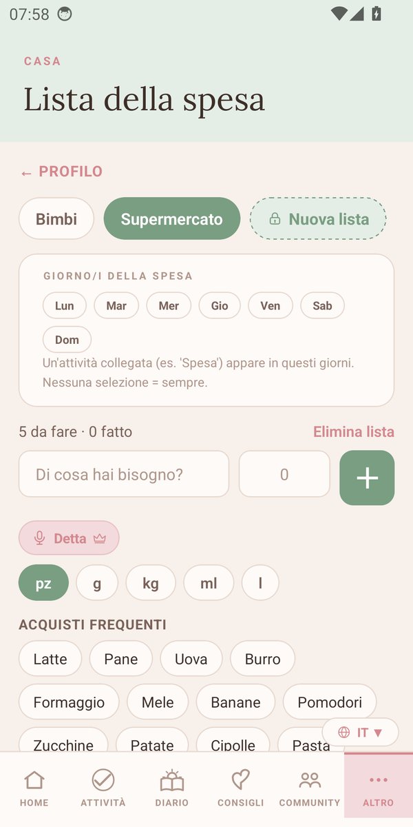 Lista della spesa